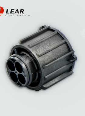 17984.000.002 美国LEAR李尔 黑色圆形连接器 4位 外壳塑壳原装