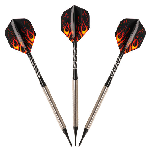 东业飞镖 18克钨钢软式飞镖针塑料安全头专业飞标一套3支