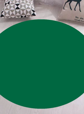 绿色圆形地毯欧式奢华潮牌客厅高级轻奢现代简约阳台休闲地垫