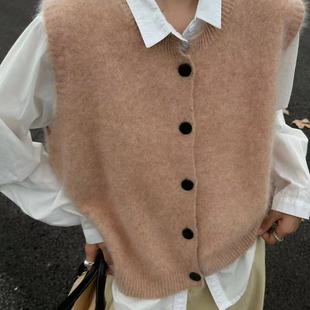 MX939 七针花纱拉绒马甲开衫