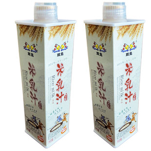双兔醇香米乳汁高邮特产低糖老少皆宜粗粮饮品1L大瓶婚宴宴席聚餐