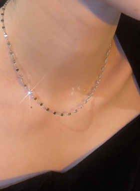 钛钢材质网红轻奢气质简约锁骨链