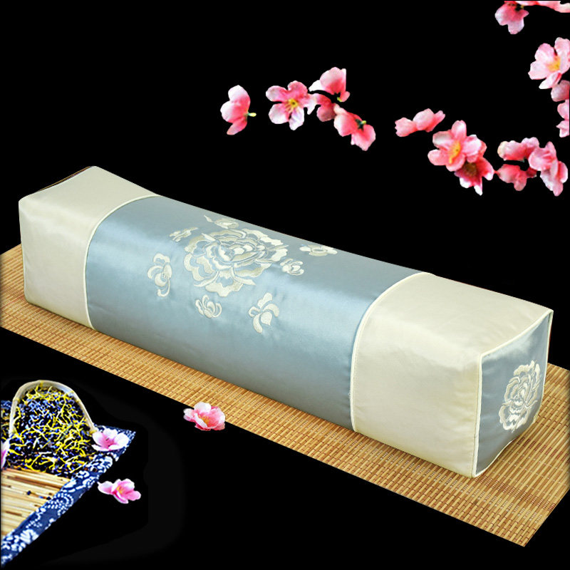 梦逸美中式仿古刺绣绣花牡丹护颈椎成人花草菊花决明子可拆洗枕头