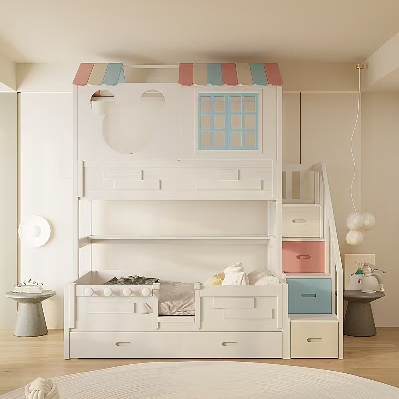 丹麦BASEROOM本屋家居实木白色床