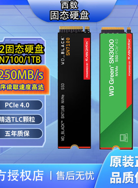 WD西数SN7100数据 m2固态硬盘1t  1TB 电脑笔记本ssd PCle4x4