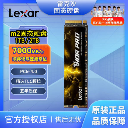 雷克沙雷神pro1t ssd2tm2固态硬盘1t2t1TB/2TB台式电脑笔记本通用