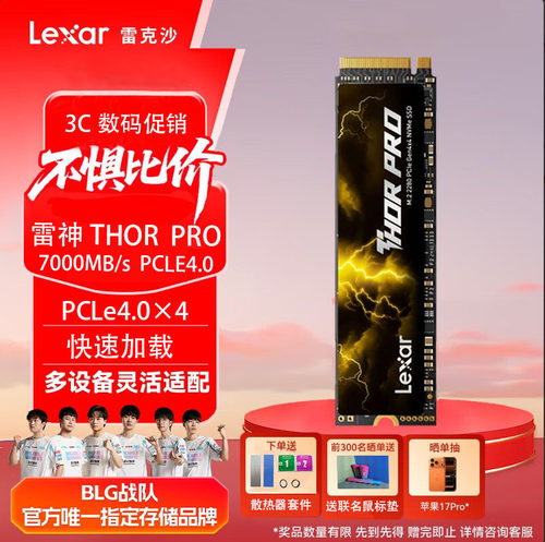 雷克沙固态硬盘雷神proSSDM.2
