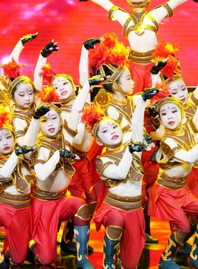 第八届小荷风采小马奔腾舞蹈表演服装少儿马造型演出服装