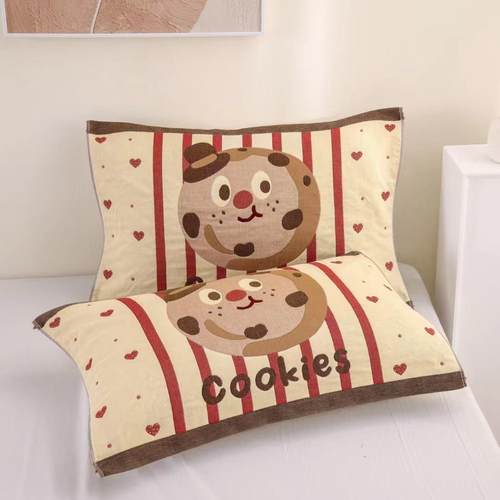 加大加厚八层枕巾纯棉