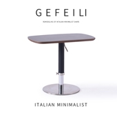 2025新款 意式 极简马鞍皮边几可升降茶几床边桌沙发边几可旋转角几