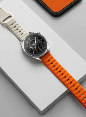 适用北斗手表Syntime 3 表带TA900硅胶透气运动Astrolink P/G腕带