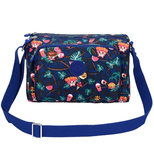 伊度包包2022新款斜挎包女小包休闲女士斜跨牛津布妈妈单肩帆布包