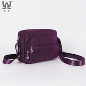 2024新款 女斜挎包帆布包包牛津布中老年妈妈包旅行小尼龙防水女包