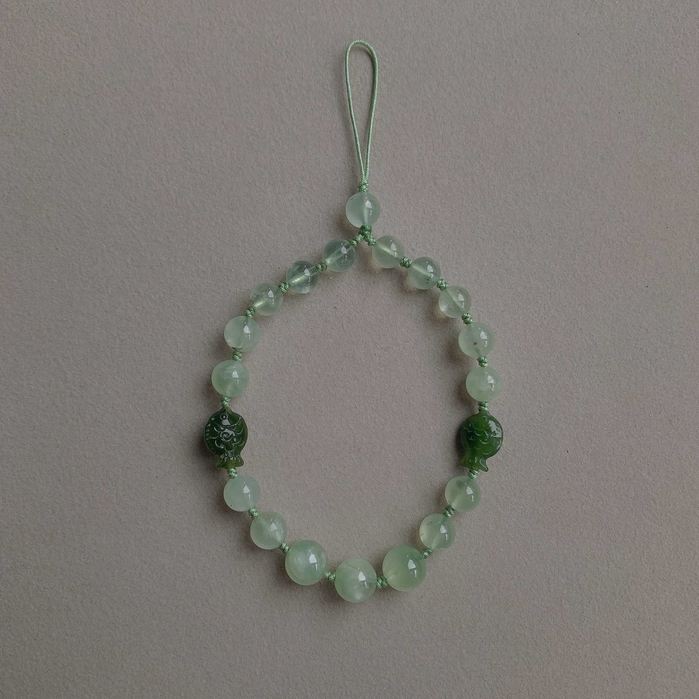 天然葡萄石碧玉小鱼手机链挂绳女男短款钥匙扣包包压襟挂件饰品,节庆用品/礼品,手机链,淘宝优惠券,粉丝福利购,淘宝优惠卷