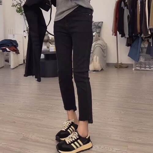 大码牛仔裤女胖妹妹弹力