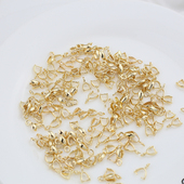 18k保色纯铜瓜子扣夹珠扣头爪子扣吊坠手链diy饰品自制项链配饰