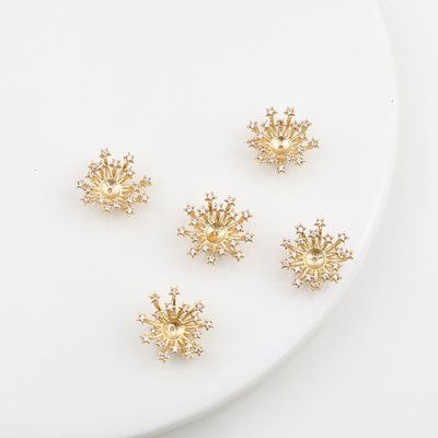 双层锆石花蕊手工花芯花托