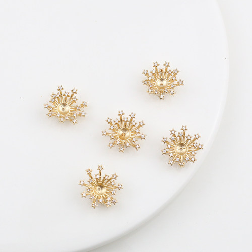 双层锆石花蕊手工花芯花托