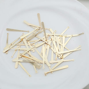 50个装 38mm铁质长水滴吊片吊坠挂件diy手工古风发簪饰品吊饰材料