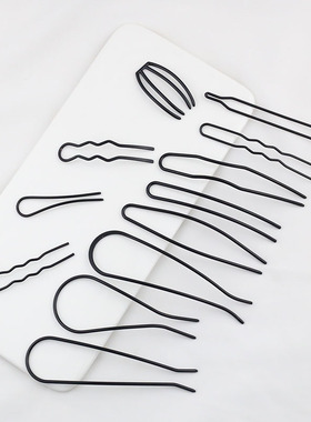 电泳保色铁质黑色古风发簪发钗发梳diy手工步摇流苏主体材料配件