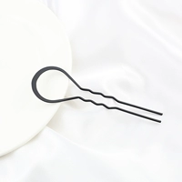 Шпилька железная круглая, волнистая U, 103мм.