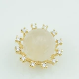 Медный цирконий, ханьфу ручной работы, китайская шпилька, аксессуар для волос, 15мм