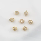 Медная подвеска, браслет, ожерелье, цепочка, аксессуары с кисточками, 18 карат, 10мм, DIY