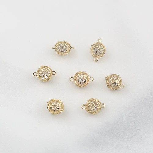 Медная подвеска, браслет, ожерелье, цепочка, аксессуары с кисточками, 18 карат, 10мм, DIY