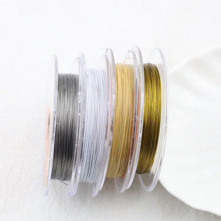 韩国金丝软线7股保色钢丝线珍珠项圈绕线手链串珠线diy首饰品配件