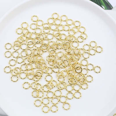 18k包金纯铜1.2*8mm竹节闭口圈