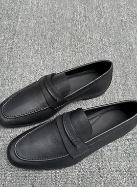 Z家客供一脚蹬休闲皮鞋真皮底软皮懒人开车鞋乐福鞋单鞋商务男鞋