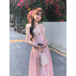 甜美温柔仙气收腰长款 连衣裙R6092H 夏季 花园梦境2.0
