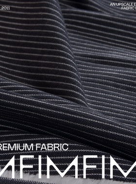 ARM面料 CO混纺 面料蓝青色底条纹牛仔布料 幅宽157CM 690G/M