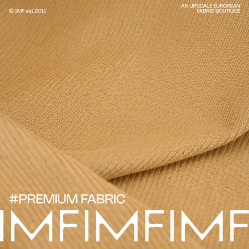 JIS 棉混纺 驼色力双面条绒裤子布 宽148CM意大利进口