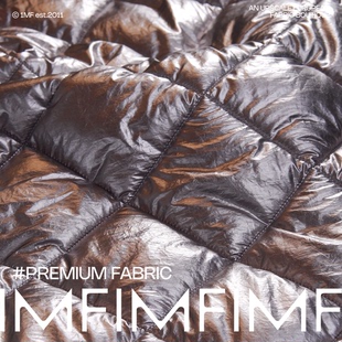 意大利直邮 幅宽145CM G&CC面料 菱形绗缝面料银色灰色棉服布料