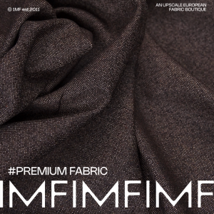 意大利进口 外套布宽145CM WV羊毛面料巧克力色双面羊毛芝麻点西装