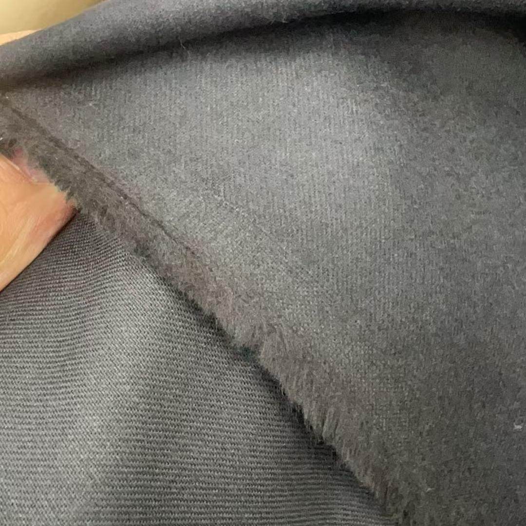 100%纯棉面料黑色磨毛裤子意大利