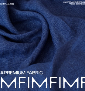 ARM.P高定 亚麻藏蓝色纯色衬衫布料外套布料宽147CM TNT08 1575