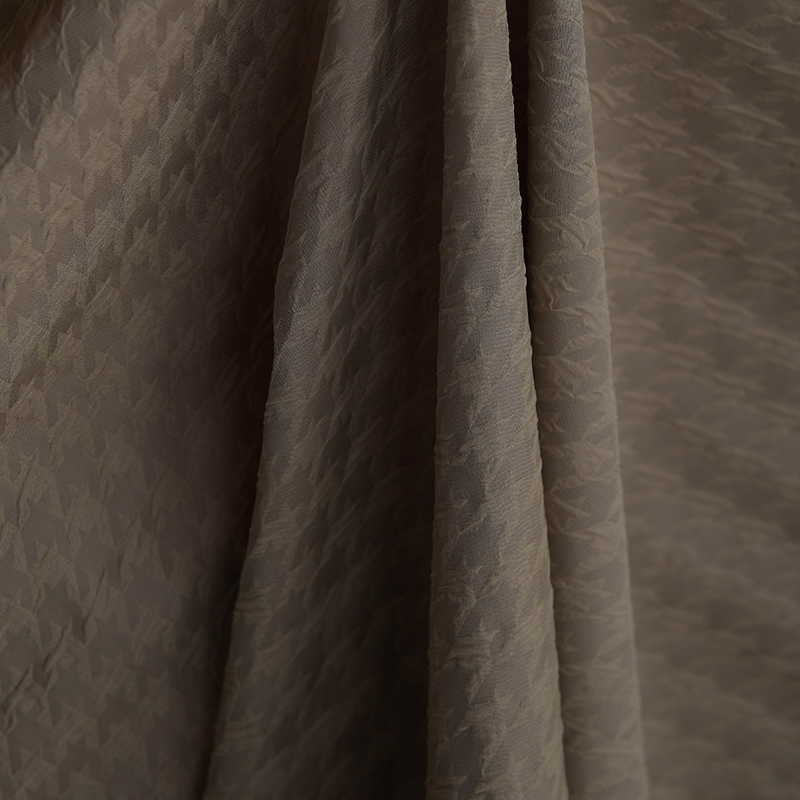 法国进口现货RU&FO C&LI SE真丝提花服装布料 幅宽140CM