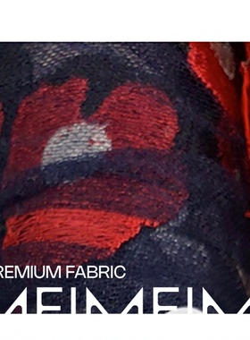 ARM.P高定 . VI混纺 藏蓝色蕾丝 幅宽134CM