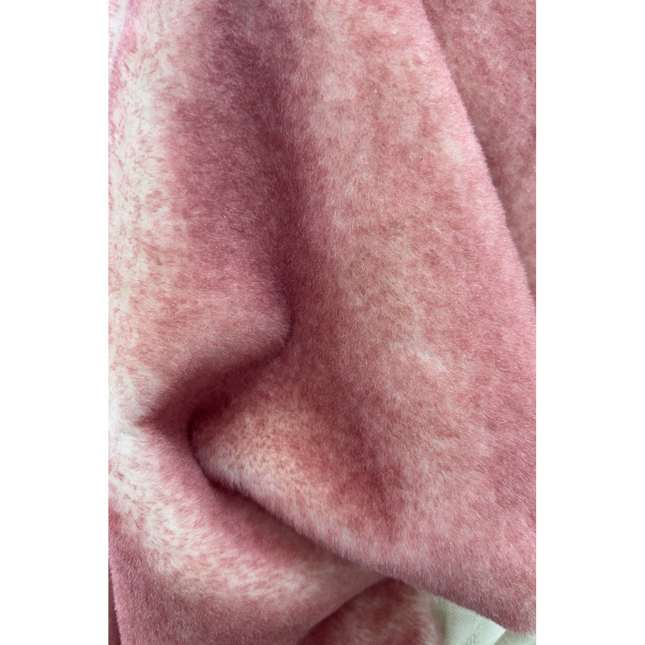 JIS 羊驼棉马海毛混纺 粉色外套面料宽145CM640G/M意大利进口