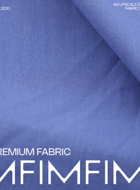 G&CC 醋酸交织面料蓝色小格子夹克外套料宽148CM318G/M意大利进口