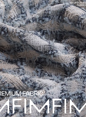 英国LINTON林顿粗花呢XX31240 有机精梳棉交织小香面料 宽144CM