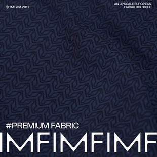 意大利进口 宽123CM BLX 棉交织提花针织卫衣面料 ARM.P高定系列