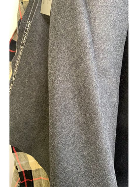 G&CC面料 WV初剪羊毛面料花灰色服装布料 幅宽153CM 410G/M