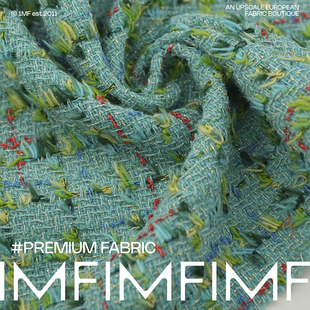 意大利进口小香风粗花呢面料 148CM 342G/M