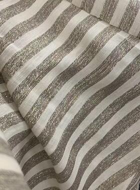 AGN面料 亚麻+LX竖向条纹面料 宽150CM 意大利进口 P90/91