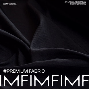 幅宽145CM 布料 意大利直邮 羊毛混纺面料黑色提花服装 G&CC面料