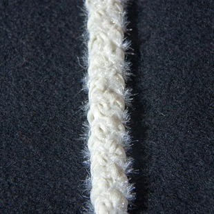 10436白米色小香风镶边条辅料