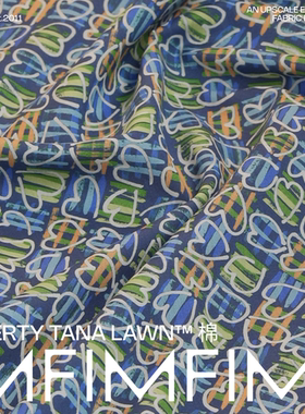 1MF亲爱的格林汉姆A DEAR GINGHAM LIBERTY Tana 长纤棉布宽136CM